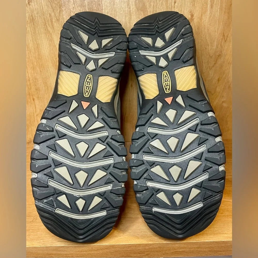 KEEN Targhee iii Men’s Size 16M Leather Mid Hiking Boots Brown/Navy Waterproof - Picture 10 of 11